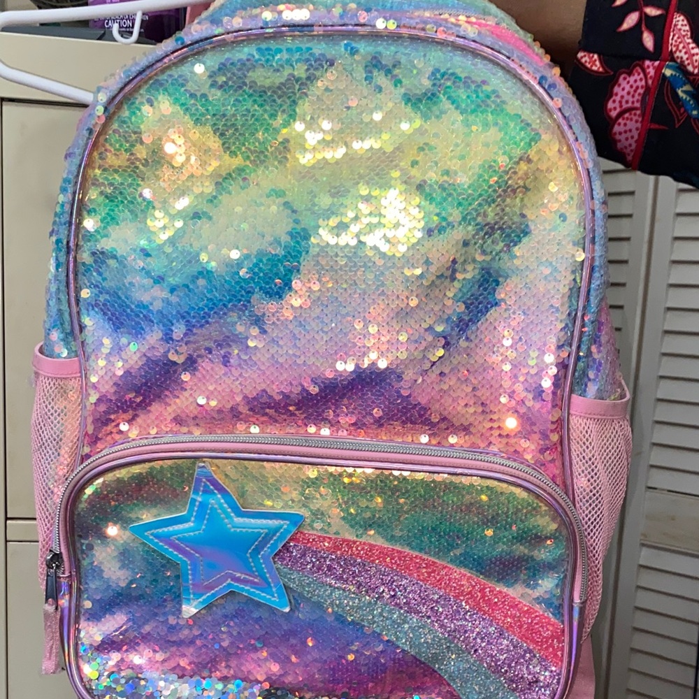 Sequin Rainbow Kids Backpack